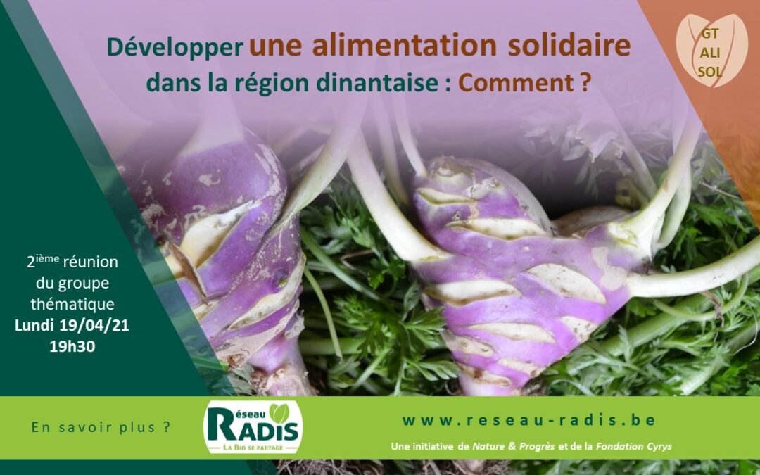 Développer une alimentation solidaire : Comment ? Deuxième réunion