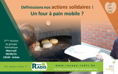 Invitation 9 juin – Alimentation solidaire : Un four à pain mobile pour le Réseau RADiS ?