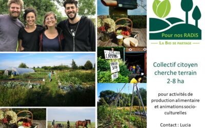 Collectif citoyen cherche terrain 2-8 ha pour projet alimentaire et socio-culturel