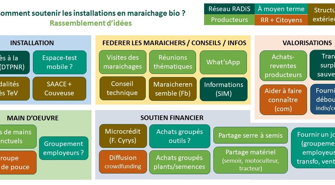 Soutenir les (futurs) maraichers bio en région dinantaise : des actions !