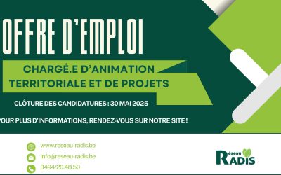 Offre d’emploi : Chargé(e) d’animation territoriale et de projets